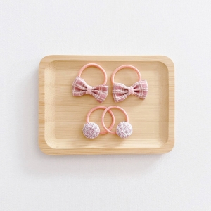Girl Hair Tie Bow Button CNY Set (GPT6402)